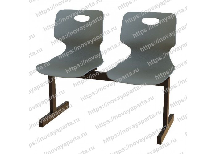 Секция 2-местная c пластиком