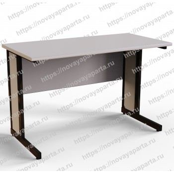 Стол ученический для кабинета физики/биологии прямоугольная труба (зашивка и экран из ДСП)