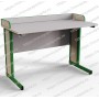 Стол ученический для кабинета химии/биологии прямоугольная труба (зашивка и экран из ДСП) борт ДСП